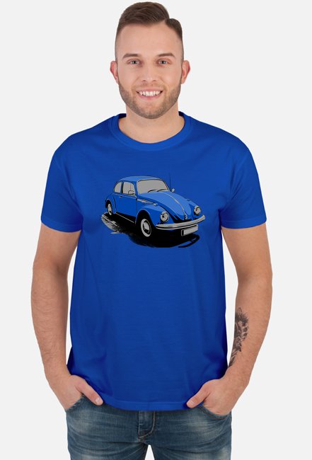 VW Beetle Oldtimer Garbus koszulka, bluza, kubek, gadżety z nadrukiem
